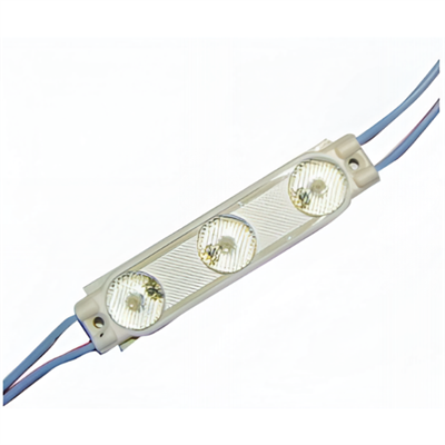 Светодиодный модуль FF3 с линзой SMD 3030/3LED 50х17х11мм max 1,5W 230 Lm IP65 175° 1102223 - фото 318748