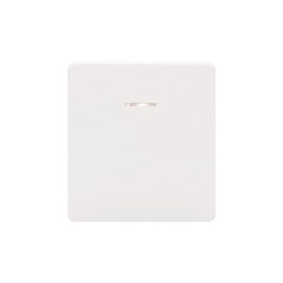 Выключатель ROUND 1 кл проходной (переключатель) с подсветкой 10А с/у перламутр KRANZ KR-78-0716-1