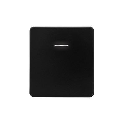 Выключатель ROUND 1 кл с подсветкой 10А с/у оникс KRANZ KR-78-0713-3