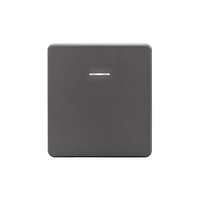 Выключатель ROUND 1 кл с подсветкой 10А с/у титан KRANZ KR-78-0713-2