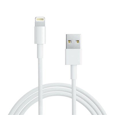 Кабель USB-A – Lightning, 2,4А, 2м, ПВХ, белый REXANT 18-1125