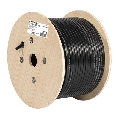 Кабель греющий (нагревательный) саморегулирующийся SRL24-2CR, экранированный, 24Вт/м, 0,93мм2/49м, бытовой, бухта 200м PROconnect 51-0285