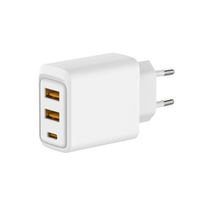Сетевое зарядное устройство с двумя портами USB-A и одним портом USB-C, 10Вт REXANT 18-2213