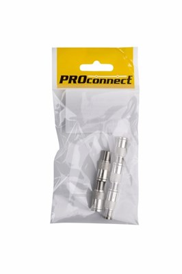 Переходник антенный, (гнездо F - гнездо TV), с кольцом, 5 шт. PROconnect 05-4301-4-9 - фото 75568