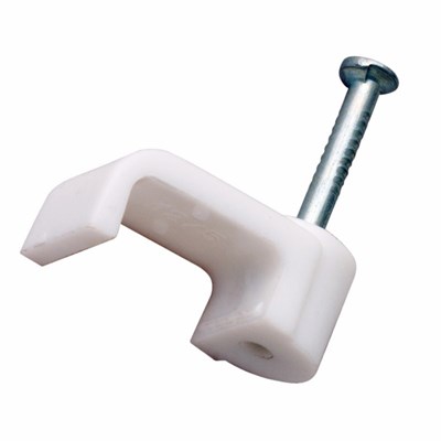 Крепеж кабеля плоский 5х2 мм, белый (20 шт/уп) REXANT 07-4205-20 - фото 76273