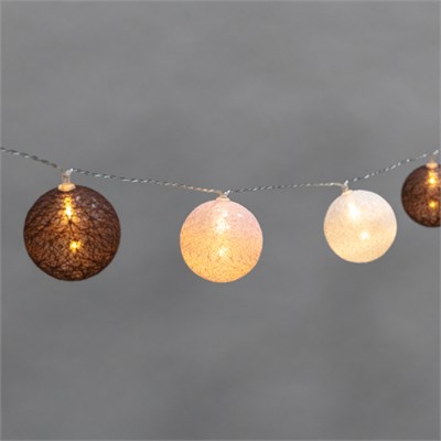 Тайские фонарики Вельвет 3,5 м, 20 LED, прозрачный ПВХ, теплый белый, питание USB NEON-NIGHT 304-008 - фото 82510