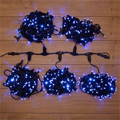 Гирлянда LED ClipLight 24V, 5 нитей по 20 метров, цвет диодов Синий, Flashing (Белый) 323-603 - фото 82704