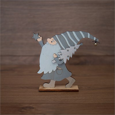 Деревянная фигурка Гномик 17х4х15 см 504-004 - фото 83124