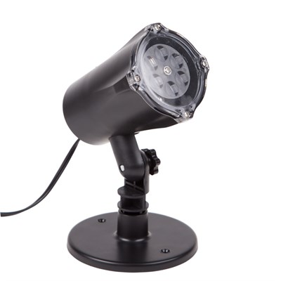 LED проектор, белые снежинки, 230В 601-263 - фото 83342