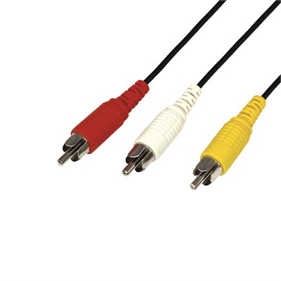 Шнур 3 RCA - 3 RCA, 7м, черный REXANT 17-0206 - фото 85990