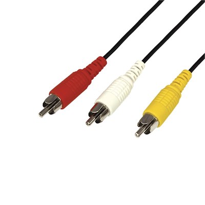 Шнур 3 RCA - 3 RCA, 10м, черный REXANT 17-0207 - фото 85992
