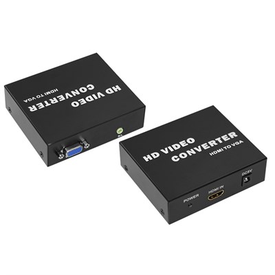 Конвертер HDMI на VGA + шнур стерео 3,5мм, металл REXANT 17-6908 - фото 86160