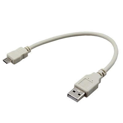 Кабель USB-A – micro USB, 2,4А, 0,2м, серый REXANT 18-1162 - фото 86250