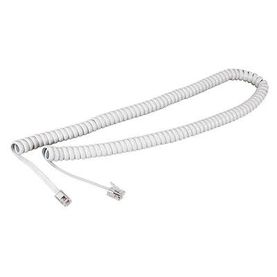 Шнур для телефонной трубки, витой RJ-10 (4P-4C), 2м, белый REXANT 18-2021 - фото 86303