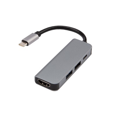 Разветвитель USB Type-C на 4 порта: 1xHDMI/2xUSB/1xType-C PD REXANT 18-4151 - фото 86373