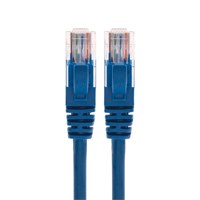 Патч-корд U/UTP, CAT 5e, RJ45-RJ45, 26AWG, LSZH, синий, 5м REXANT 02-0104-5 - фото 90105