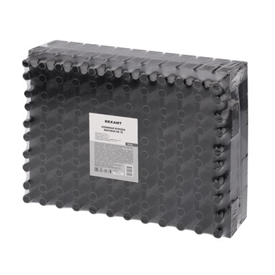 Клеммная винтовая колодка KВ-35 10-35, ток 80 A, полипропилен черный REXANT (10 шт./уп.) 07-5035-2 - фото 91047