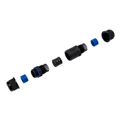 Кабельный коннектор I-образный (3PIN  0,5-1,5мм2) IP68 REXANT 07-5960 - фото 91509