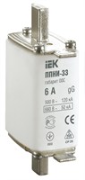 Плавкая вставка предохранителя ППНИ-33, габарит 00С, 6А IEK DPP11-006