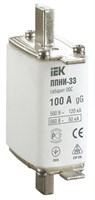 Плавкая вставка предохранителя ППНИ-33, габарит 00С, 100А IEK DPP11-100