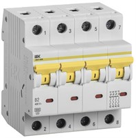 KARAT Авт. выкл. ВА47-60M 4P B 2А 6кА IEK MVA31-4-002-B