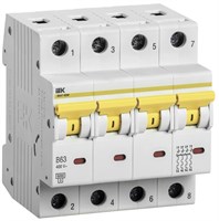 KARAT Авт. выкл. ВА47-60M 4P B 63А 6кА IEK MVA31-4-063-B