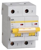 KARAT Авт. выкл. ВА47-100 2P C 6А 10кА IEK MVA40-2-006-C