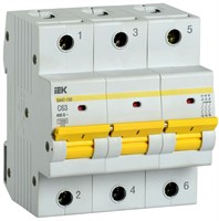 KARAT Авт. выкл. ВА47-150 3P C 63А 15кА IEK MVA50-3-063-C