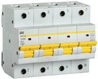 KARAT Авт. выкл. ВА47-150 4P D 100А 15кА IEK MVA50-4-100-D