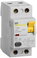 УЗО ВД1-63 2Р100А 100мА IEK MDV10-2-100-100