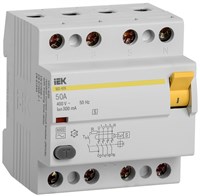 УЗО ВД1-63S 4Р 50А 300мА IEK MDV12-4-050-300