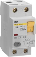 УЗО KARAT ВД3-63 2P 16А 30мА 6кА тип A IEK MDV21-2-016-030