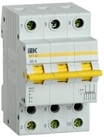 Выключатель-разъединитель трехпозиционный ВРТ-63 3P 50А IEK MPR10-3-050