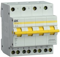Выключатель-разъединитель трехпозиционный ВРТ-63 4P 25А IEK MPR10-4-025