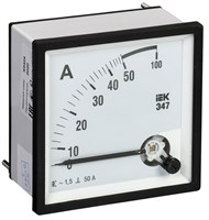 Амперметр Э47 50А кл. точн. 1,5 72х72мм IPA10-6-0050-E