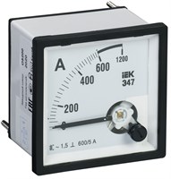 Амперметр Э47 600/5А кл. точн. 1,5 96х96мм IPA20-6-0600-E