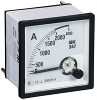 Амперметр Э47 2000/5А кл. точн. 1,5 96х96мм IPA20-6-2000-E