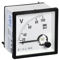 Вольтметр Э47 100В кл. точн. 1,5 72х72мм IPV10-6-0100-E