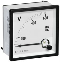 Вольтметр Э47 600В кл. точн. 1,5 96х96мм IPV20-6-0600-E