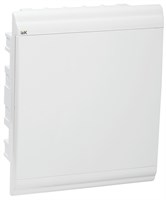 PRIME Корпус пластиковый ЩРВ-П-24 белый/белая дверь IP41 IEK MKP82-V-24-WD-41-10