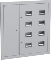 Корпус метал. ЩЭ-8-Э 36 IP31 (слабот. отсек слева) LIGHT IEK IND-MKM43-08-31-E-L