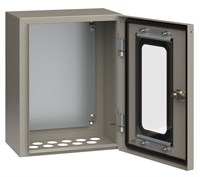 Корпус метал. ЩМП-1-0 (400х300х220) У2 IP54 пр. дв. IEK YKM11-01-54-1