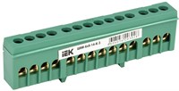 Шина PE "земля" в корп изол на DIN-рейку ШНИ-6х9-14-К-З IEK YNN10-69-14KD-K06