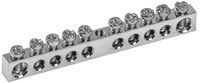 Шина PEN "земля-ноль" 6х9мм 10/1 Ni (10групп/креп. цен.) IEK YNN10-10-100-N