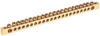 Шина PEN "земля-ноль" 6х9мм 22/2 (22групп/креп по краям) IEK YNN11-22-100