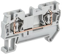 Клемма пружинная КПИ 2в-4 41А серый IEK YZN11-004-K03