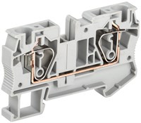 Клемма пружинная КПИ 2в-6 57А серый IEK YZN11-006-K03