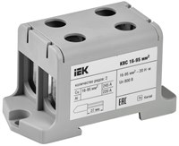 Клемма вводная силовая КВС 16-95 кв.мм. 2-рядная серая IEK YZN13-095-K03