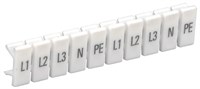 Маркеры для КПИ-1,5мм2 с символами "L1, L2, L3, N, PE" IEK YZN11M-001-K00-A
