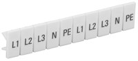 Маркеры для КПИ-2,5мм2 с символами "L1, L2, L3, N, PE" IEK YZN11M-002-K00-A